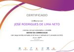 Certificado Gestão da Comunicação