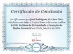 certificado_Política de Privacidade e Proteção de Dados